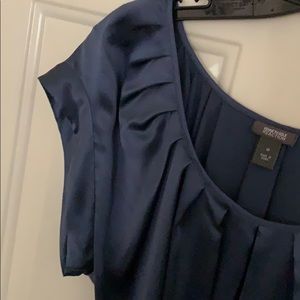 Kenneth Cole sash tie silk tunic top